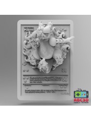 Magmar Card 92 mm | 3D Resin Miniature