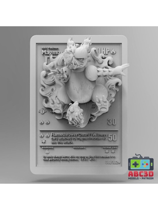 Carta Magmar 92 mm | Miniatura en Resina 3D