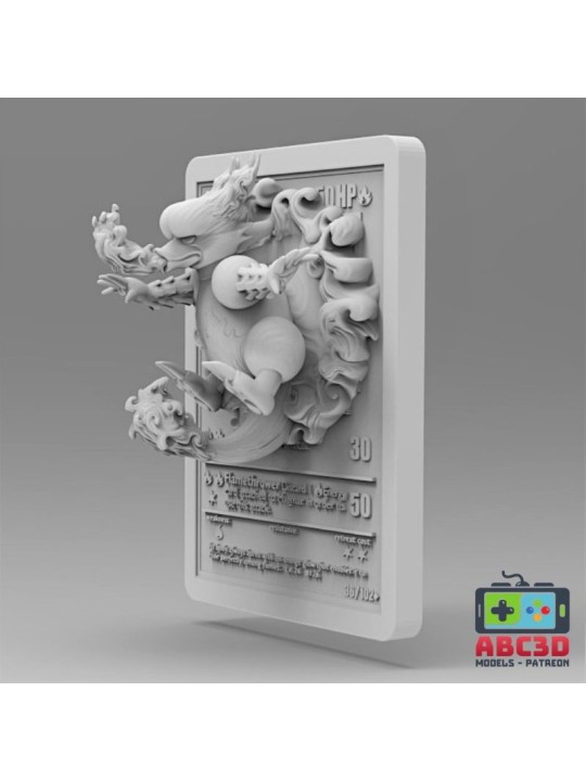 Magmar Card 92 mm | 3D Resin Miniature