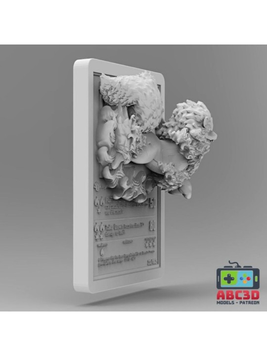 Arcanine Card 92 mm | 3D Resin Miniature