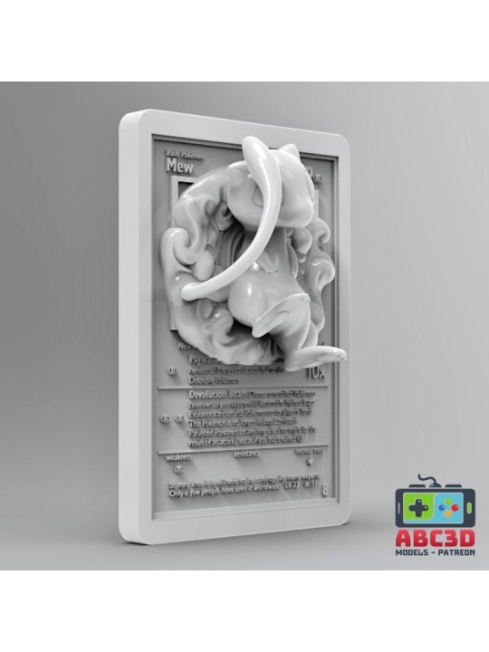 Carta Mew 92 mm | Miniatura en Resina 3D
