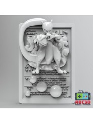 Mewtwo Card 92 mm | 3D Resin Miniature