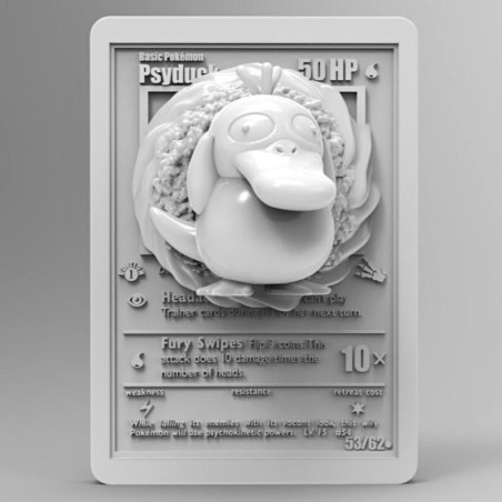 Carta Psyduck 92 mm | Miniatura en Resina 3D