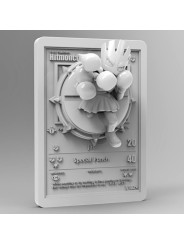 Hitmonchan Card 92 mm | 3D Resin Miniature