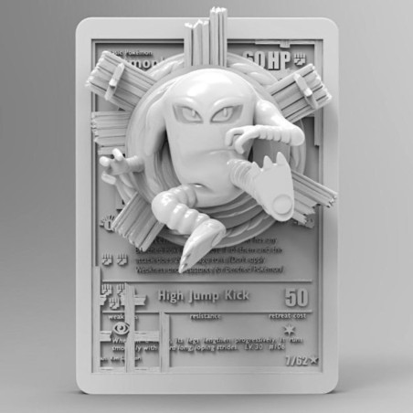 Carta Hitmonlee 92 mm | Miniatura en Resina 3D