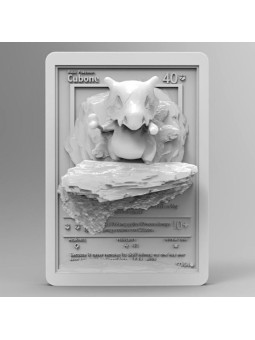 Cubone Card 92 mm | 3D Resin Miniature