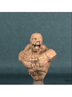 Busto Hombre araña zombie