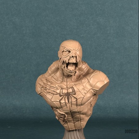 Busto Hombre araña zombie