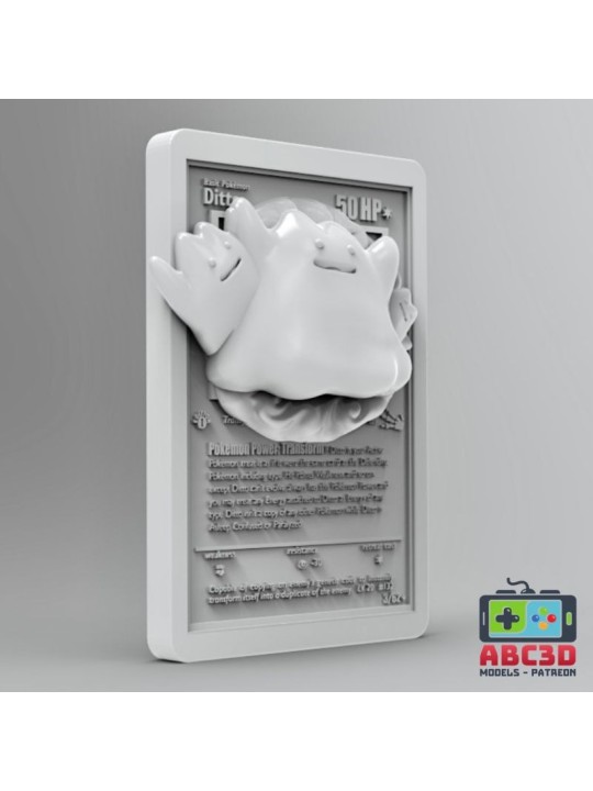 Carta Ditto 92 mm | Miniatura en Resina 3D