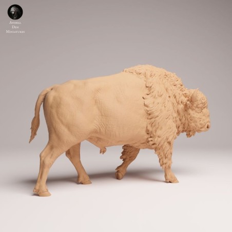 Walking American Bison | Resin Miniature
