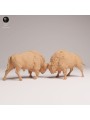 American Bisons Fighting | Resin Miniature