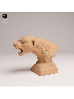 African Honey Badger Bust | Wildlife Resin