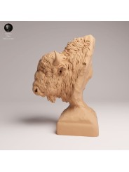 Busto Bisonte Americano | Fauna Salvaje en Resina