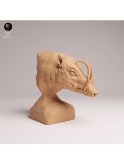 Babirusa Bust | Exotic Wildlife Resin