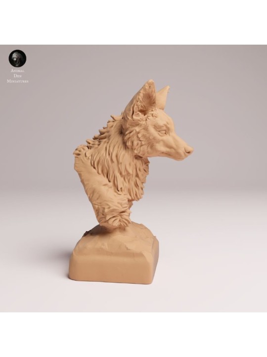 Busto de Lobo de Crin | Fauna Salvaje en Resina