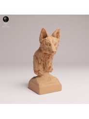 Busto de Lobo de Crin | Fauna Salvaje en Resina