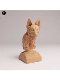 Busto de Lobo de Crin | Fauna Salvaje en Resina