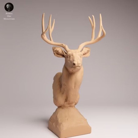 Mule Deer Bust | Wildlife Resin