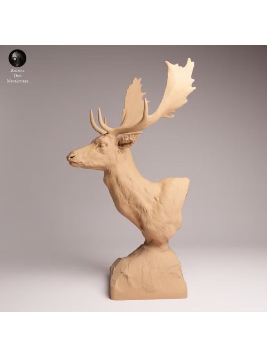 European Fallow Deer Bust | Wildlife Resin