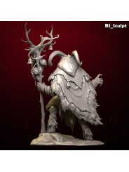 Horned Beast Shaman | Figura de Resina 75 mm
