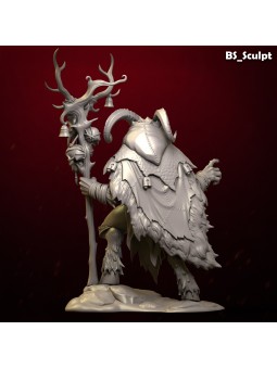 Horned Beast Shaman | 75 mm Resin Figure
