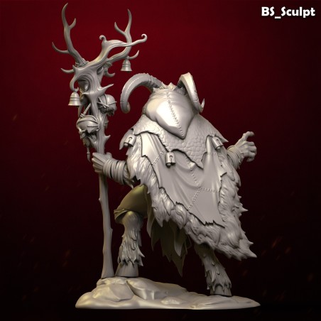 Horned Beast Shaman | Figura de Resina 75 mm