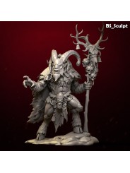 Horned Beast Shaman | Figura de Resina 75 mm
