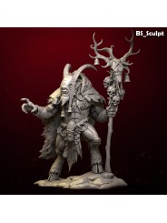 Horned Beast Shaman | 75 mm Resin Figure
