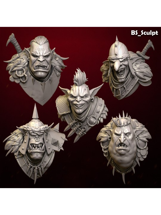 Goblin Band | Set de 5 Bustos de Resina 60 mm
