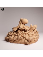 Pulpo de Día en Roca | Miniatura de Fauna Marina