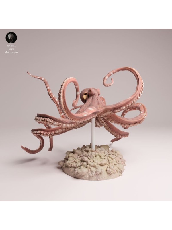 Day Octopus Swimming | Resin Marine Scene