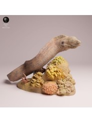 Giant Moray Eel Swimming Resin Miniature | Realistic Marine Figure