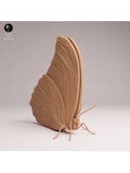 Perched Blue Morpho Butterfly Resin Miniature | Tropical Insect Figure