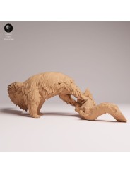 Oso Hormiguero Gigante Comiendo en Resina | Miniatura de Fauna Sudamericana