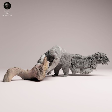 Giant Anteater Feeding Resin Miniature | South American Wildlife Figure
