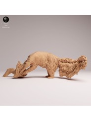 Oso Hormiguero Gigante Comiendo en Resina | Miniatura de Fauna Sudamericana