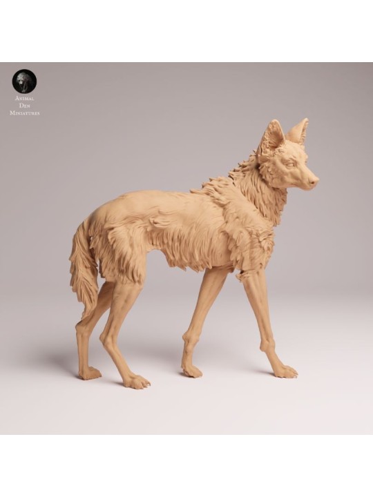 Lobo de Crin en Resina | Miniatura de Fauna Sudamericana Realista