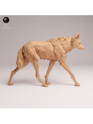 Lobo de Crin Caminando en Resina | Miniatura de Fauna Sudamericana