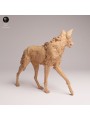 Maned Wolf Looking Resin Miniature | South American Wildlife Figure
