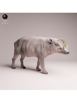 Jabalí Babirusa en Resina | Miniatura de Fauna Asiática Realista