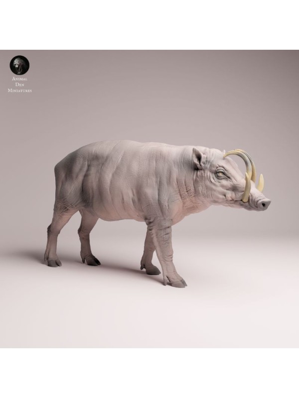 Babirusa Resin Miniature | Realistic Asian Wildlife Figure