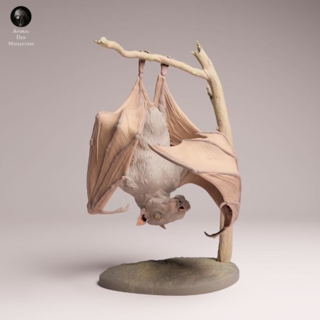 Hammer-headed Bat Resin Miniature | Exotic Wildlife Figure