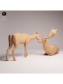 Pareja de Gamo Europeo en Resina | Escena de Fauna Europea