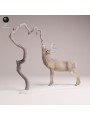 White-tailed Deer Feeding Scene | Naturalistic Resin Diorama