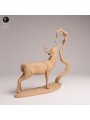 White-tailed Deer Feeding Scene | Naturalistic Resin Diorama
