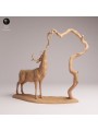 White-tailed Deer Feeding Scene | Naturalistic Resin Diorama