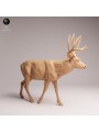 Ciervo Mulo Caminando | Miniatura de Fauna Norteamericana en Resina