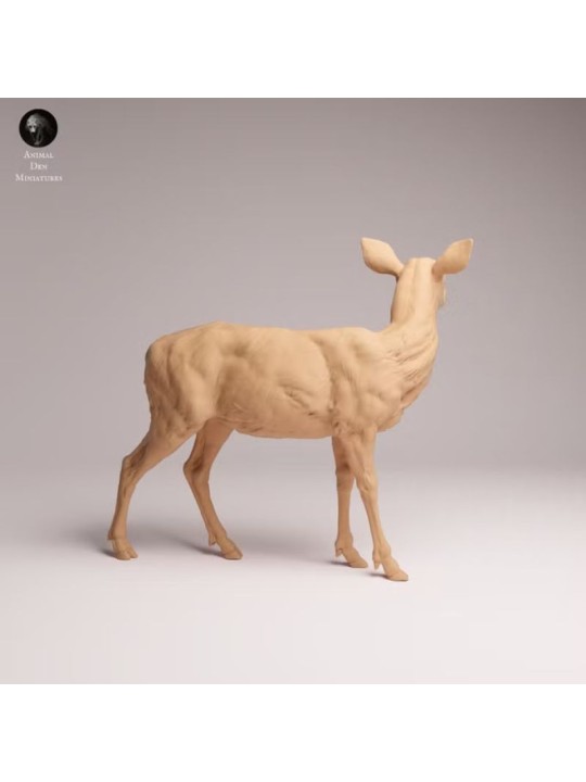 Ciervo Mulo Hembra | Miniatura de Fauna Norteamericana en Resina