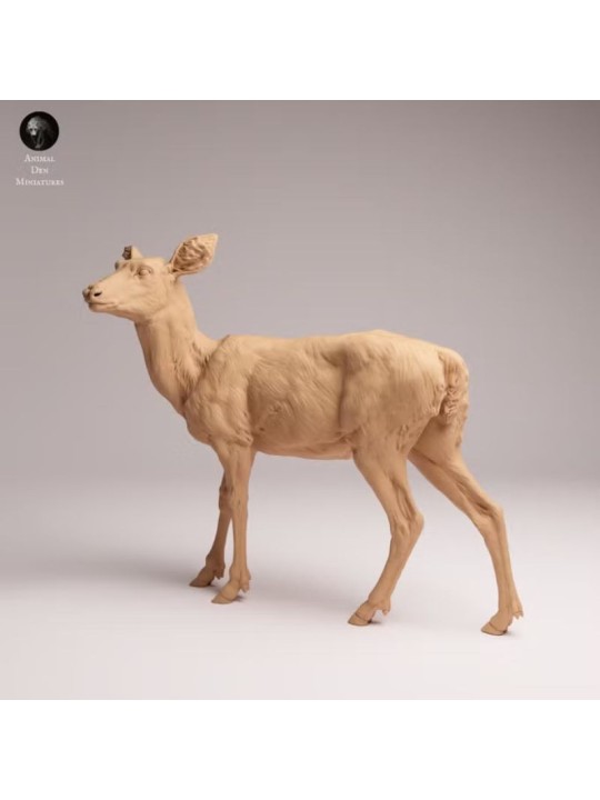 Female Mule Deer | North American Wildlife Resin Miniature