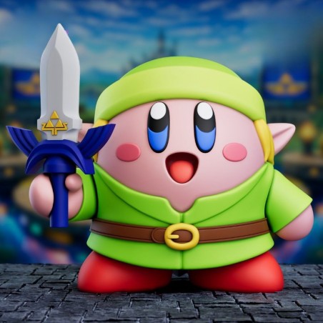 Kirby Link Chibi | Miniatura Chibi Fantasy en Resina